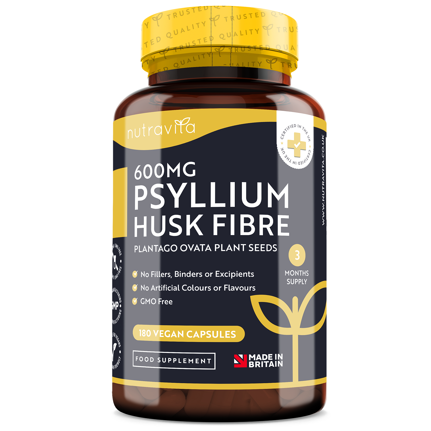 Bucce di Psillio 1400mg 180 Capsule