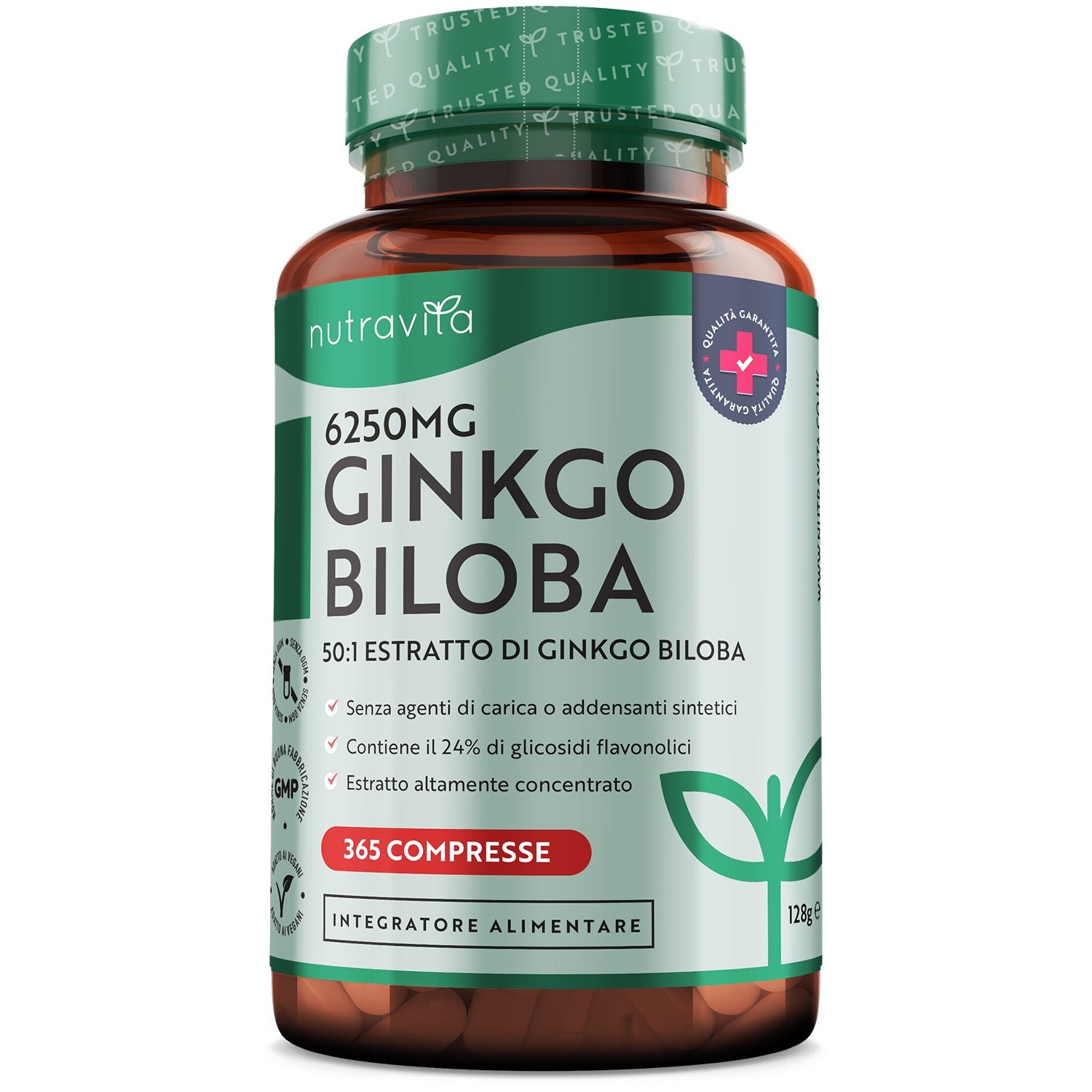 Ginkgo Biloba 6250mg - 365 Compresse