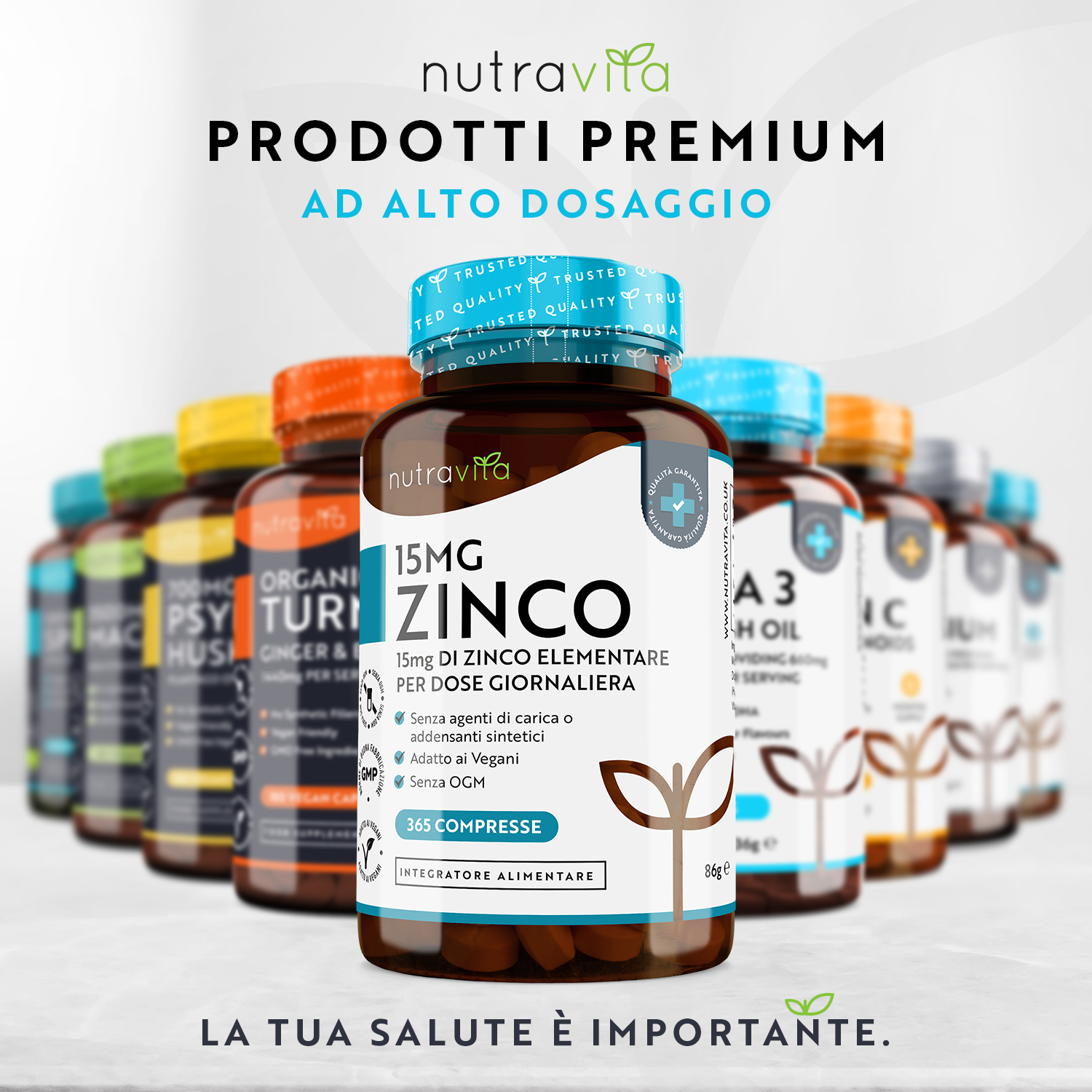 Zinco 15mg 365 Compresse Vegane