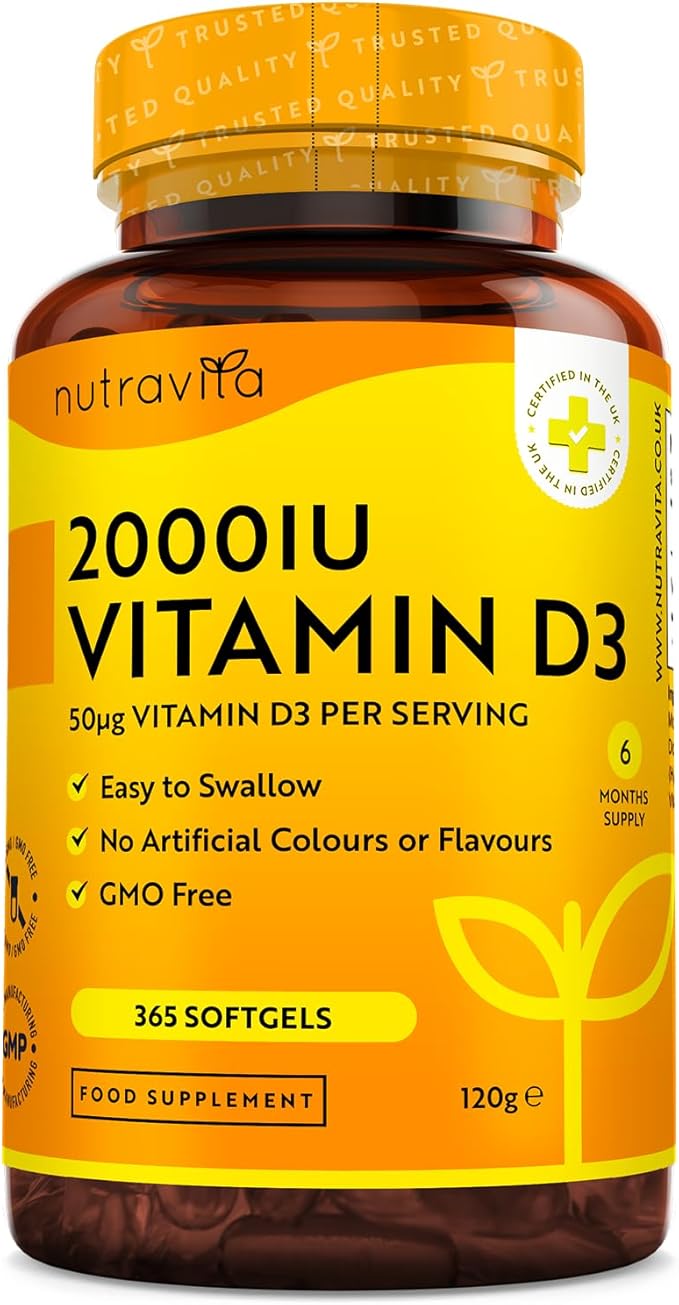 Vitamina D 2000 IU (50μg) - 365 Capsule Softgel
