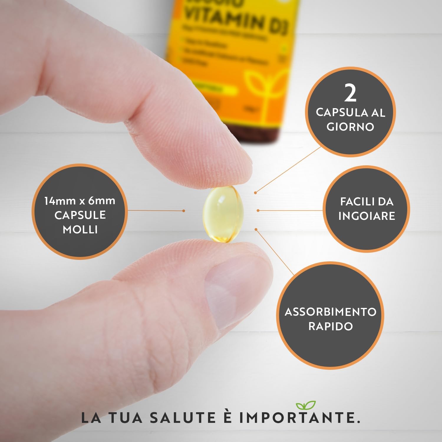 Vitamina D 2000 IU (50μg) - 365 Capsule Softgel