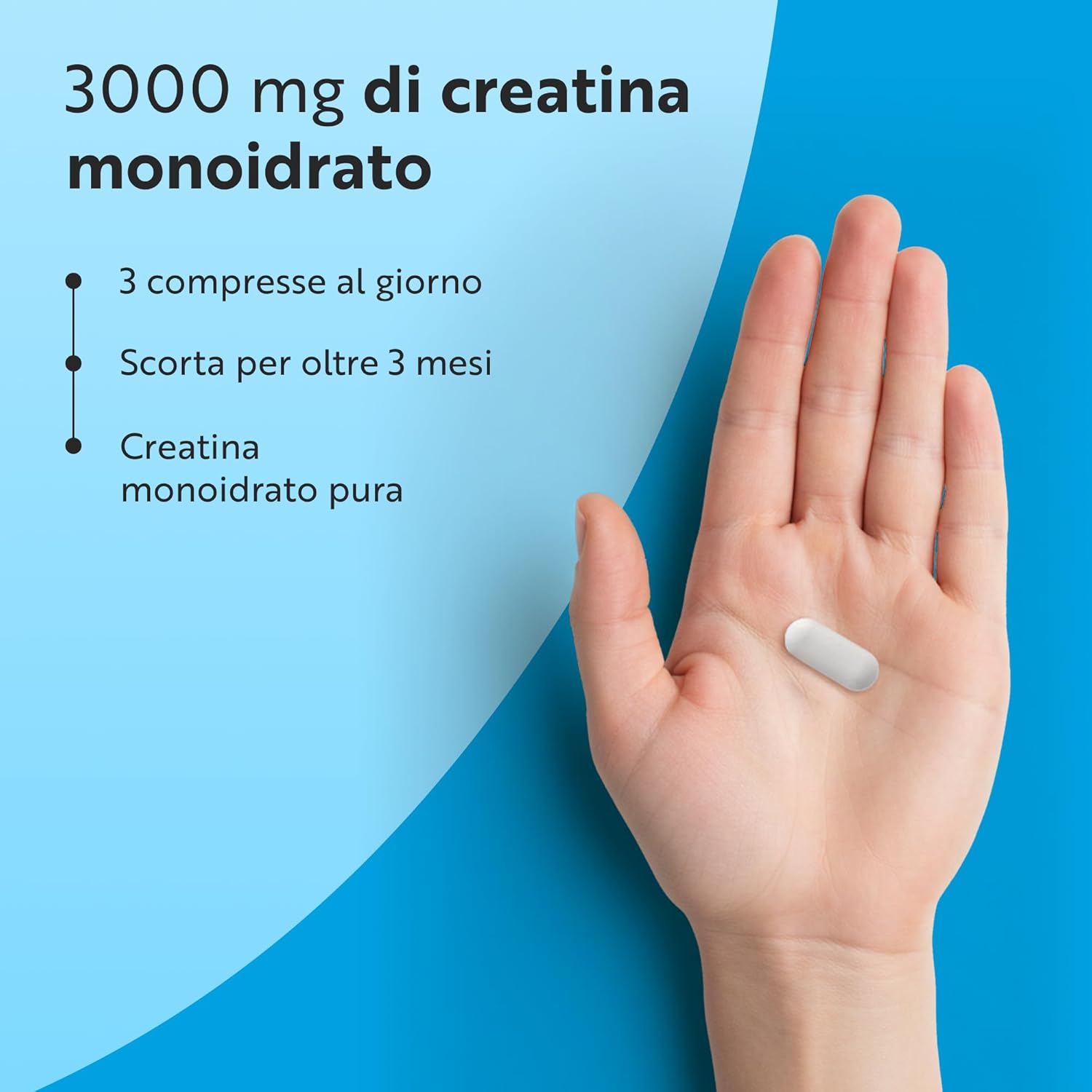 Creatina Monoidrata Capsule 3000mg, 300 Creatina Capsule