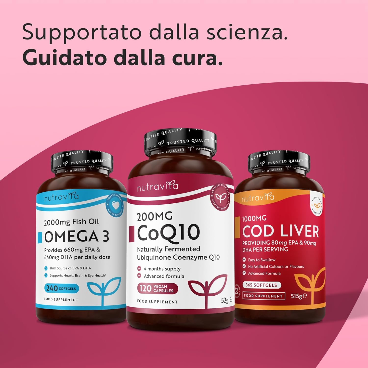 Coenzima Q10 200 mg - Ubichinone Puro al 100% - 120 Capsule Vegane