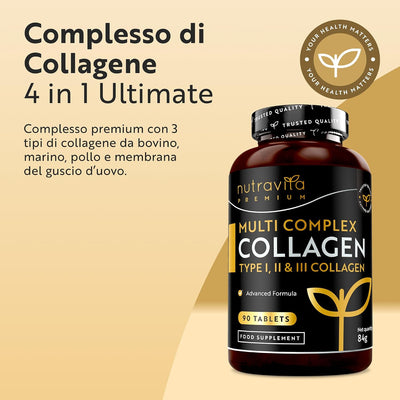 Proteine di Collagene Multi-Premium - 90 Compresse