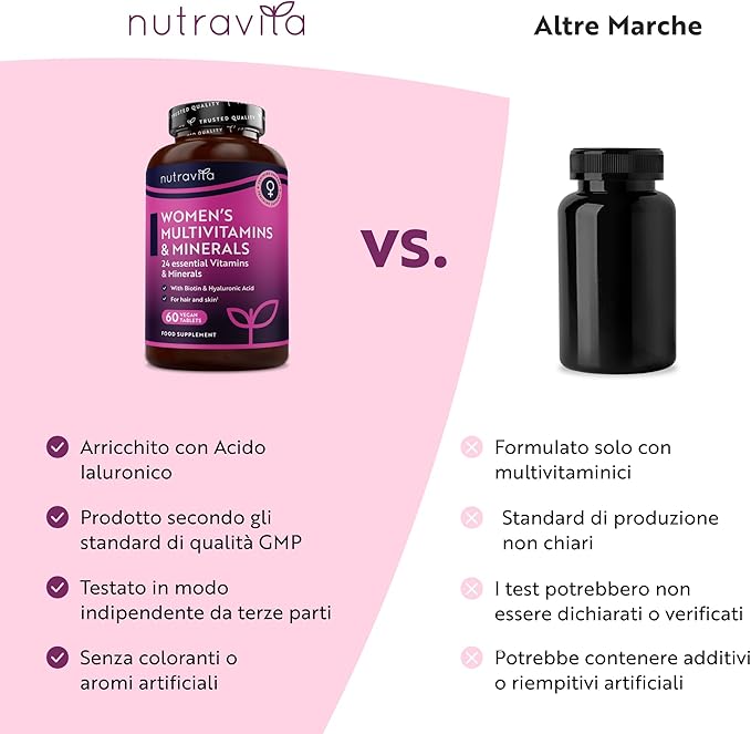 Multivitaminico e Multiminerale Donna - 60 compresse vegane