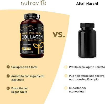 Proteine di Collagene Multi-Premium - 90 Compresse