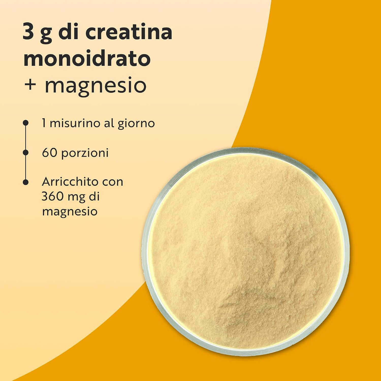 Creatina Monoidrato Con Magnesio 360 g – 60 Porzioni