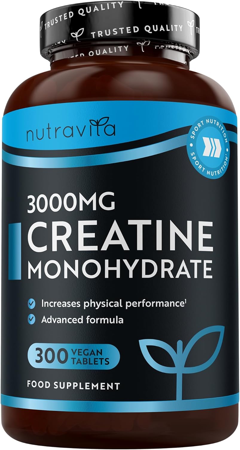 Creatina Monoidrata Capsule 3000mg, 300 Creatina Capsule