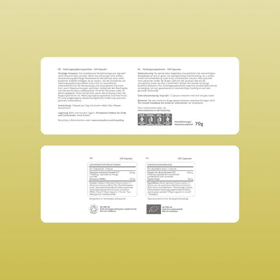 Fungo di criniera di leone biologico 1500 mg 120 capsule