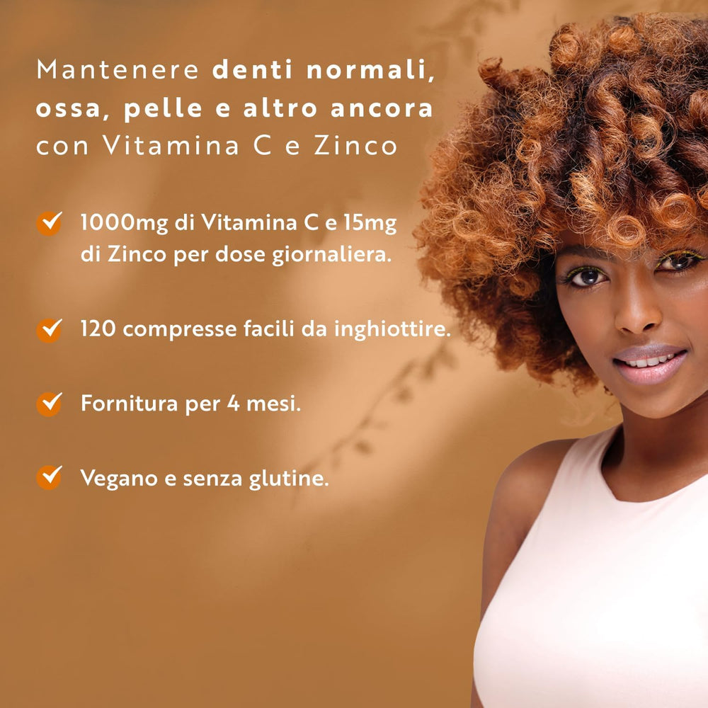 Vitamin C 1000mg With Zinc 15mg – 120 Vegan Capsules