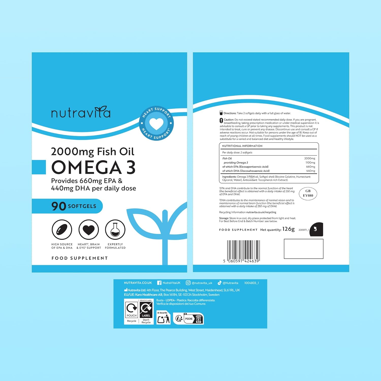 Nutravita Omega 3 2000mg