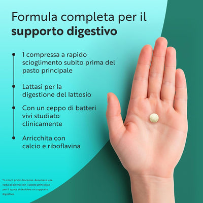 Complesso di integratori a base di enzimi digestivi - 60 compresse vegane