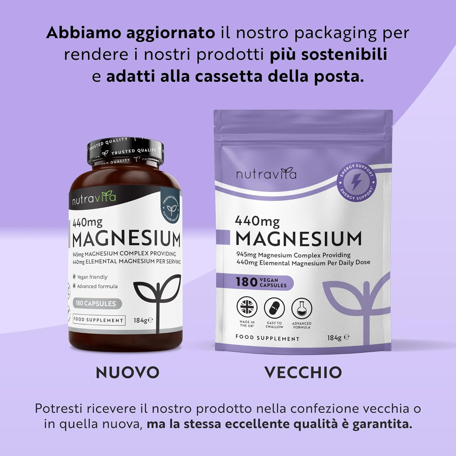 Magnesio citrato 440mg 180 capsule