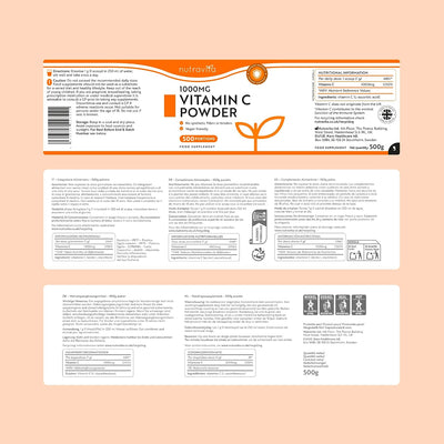 Vitamina C in polvere 1000mg - 500 porzioni