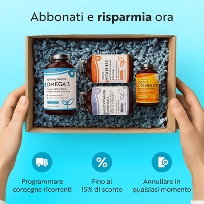 Collagene Marino Idrolizzato 1000 mg con Acido Ialuronico 90 Capsule