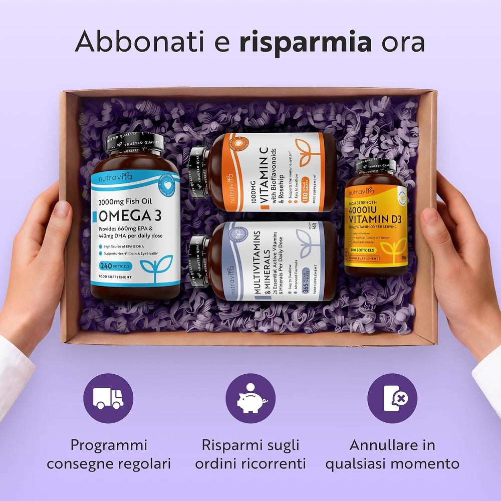 Multivitaminici ad Assorbimento Avanzato per Uomo & Donna - 360 Compresse Vegane