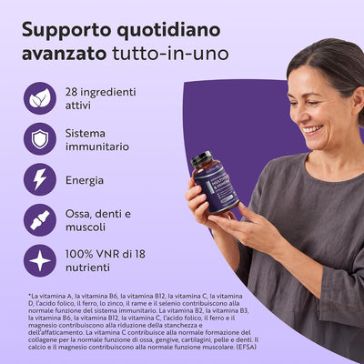 Multivitaminici ad Assorbimento Avanzato per Uomo & Donna - 360 Compresse Vegane