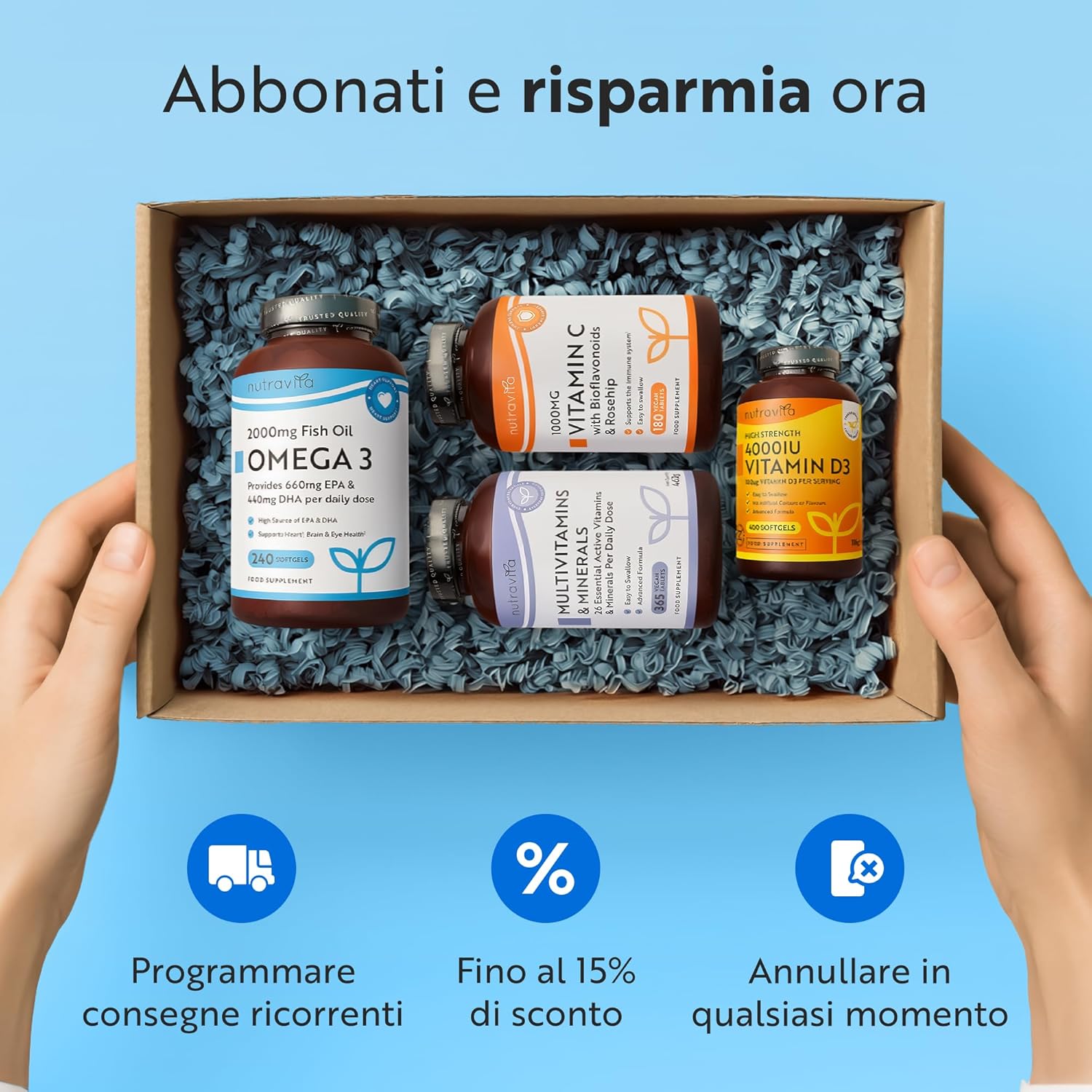 Glucosamina e Condroitina Complesso - 180 Capsule