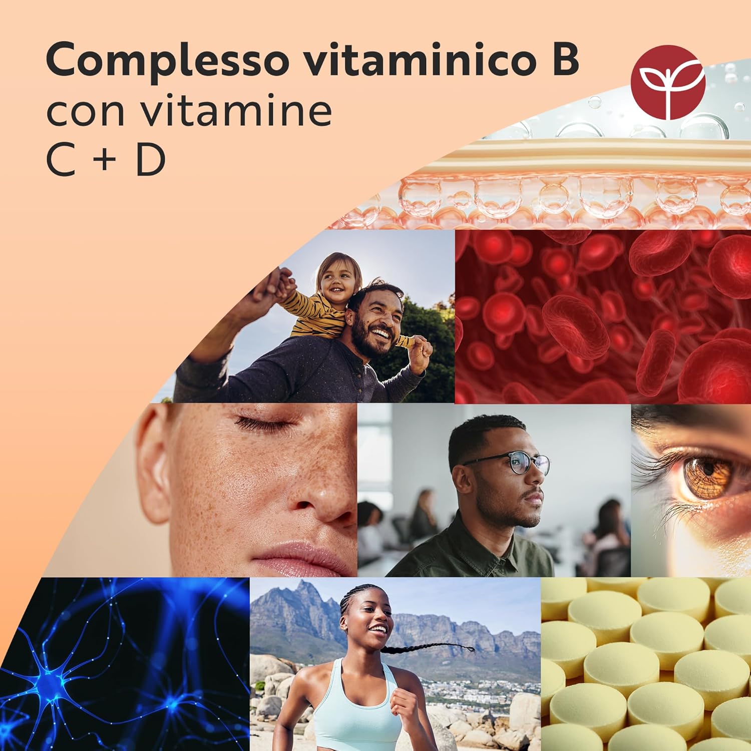 Vitamina B Complex con Vitamina C + Vitamina D - 500 Compresse