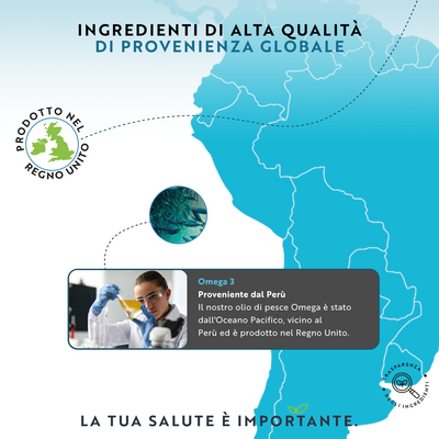 Omega 3 2000mg Olio di Pesce Puro 240 Capsule Molli