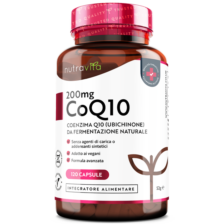 Co Enzima Q10 (CoQ10) 200mg - 120 Capsule Vegane