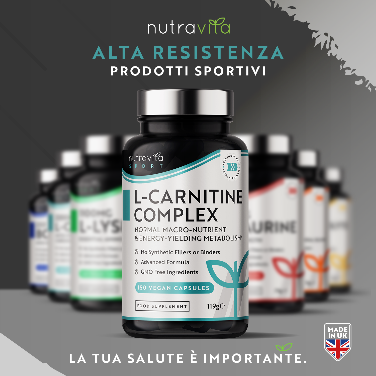 l carnitina vegana Complesso L-Carnitina 150 Capsule Vegane — Nutravita Italia