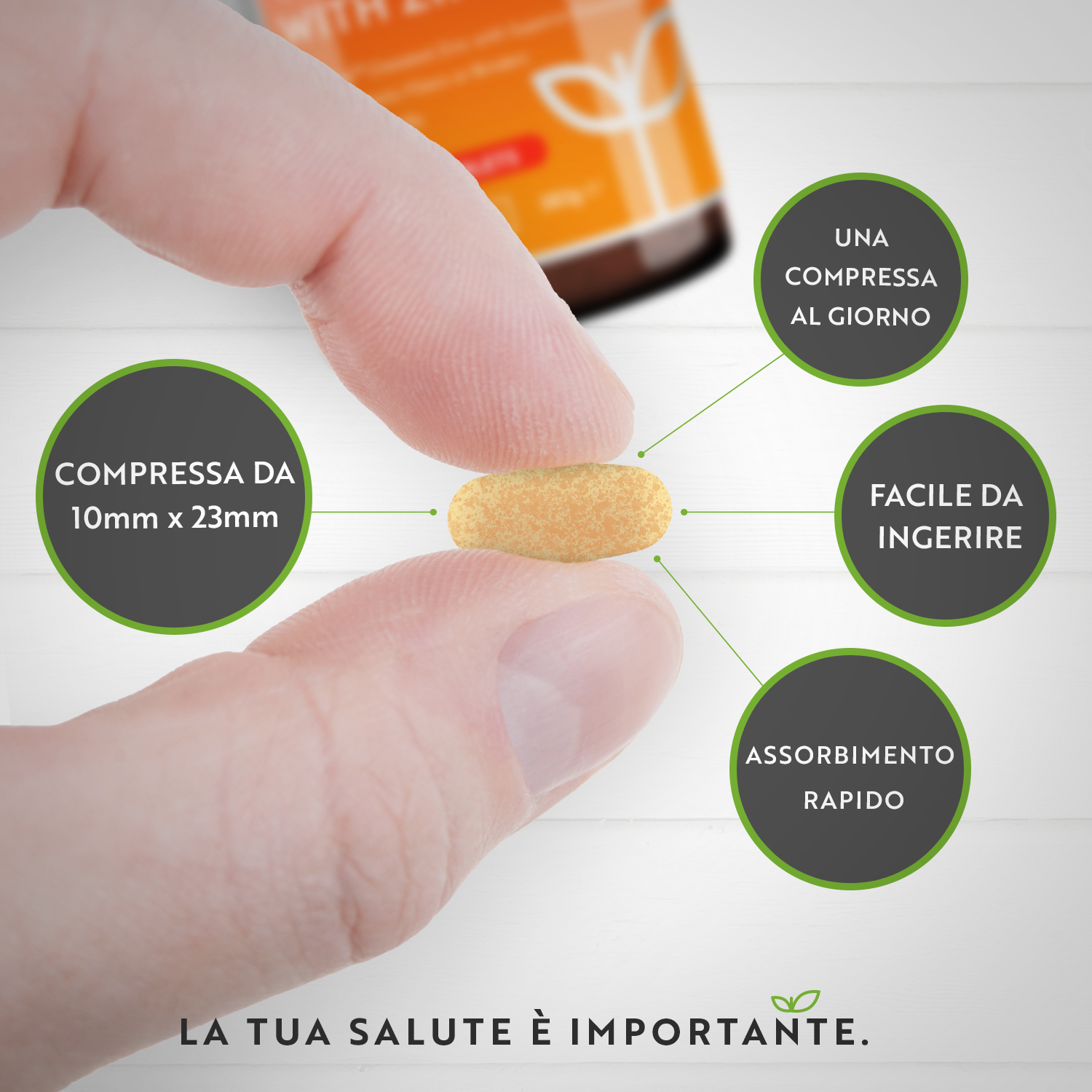 Compresse di Vitamina C e Zinco - Vitamina C 1000 mg con Zinco Albion® 15 mg