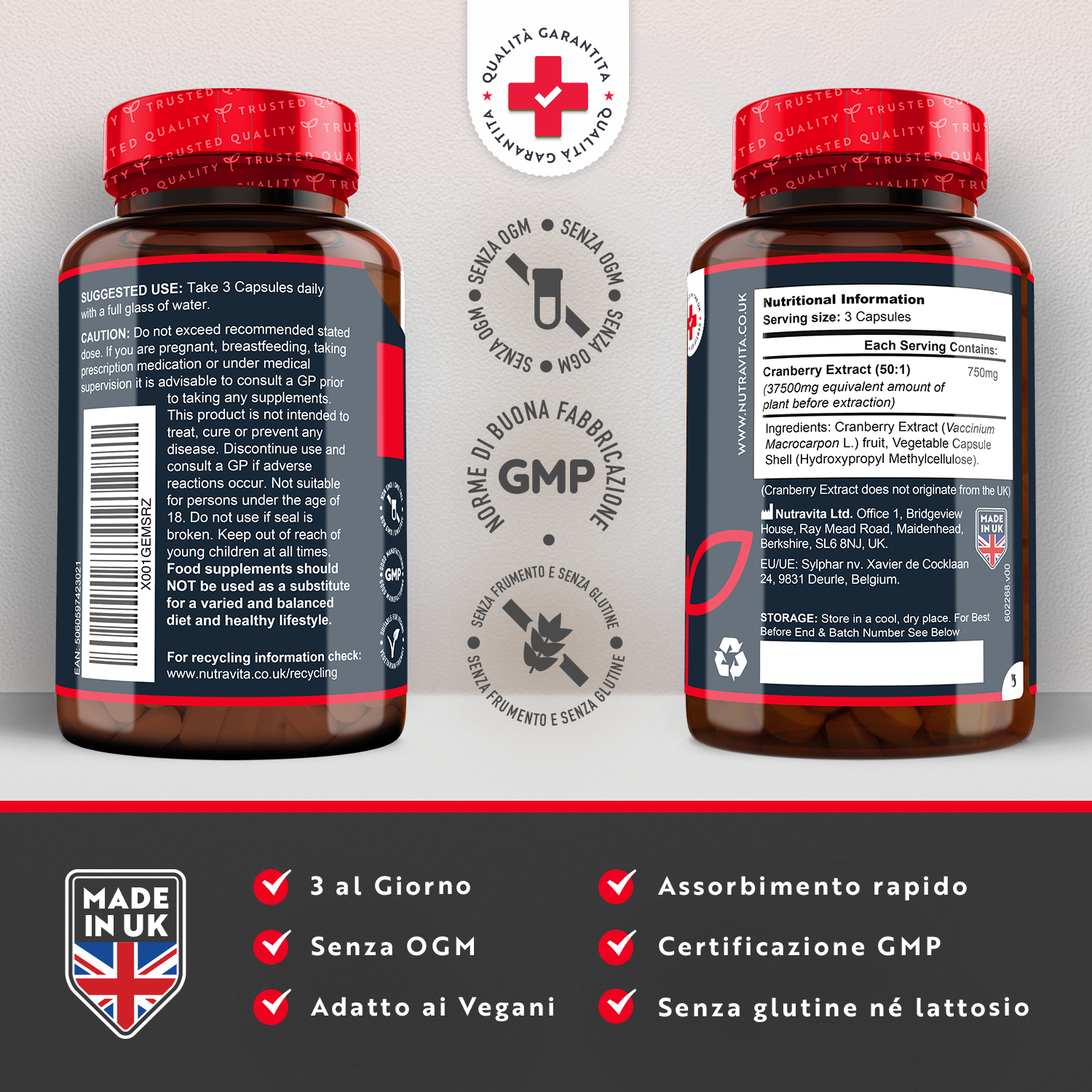 Giubileo Botanicals Mirtillo Rosso 30 Capsule - Foto 12