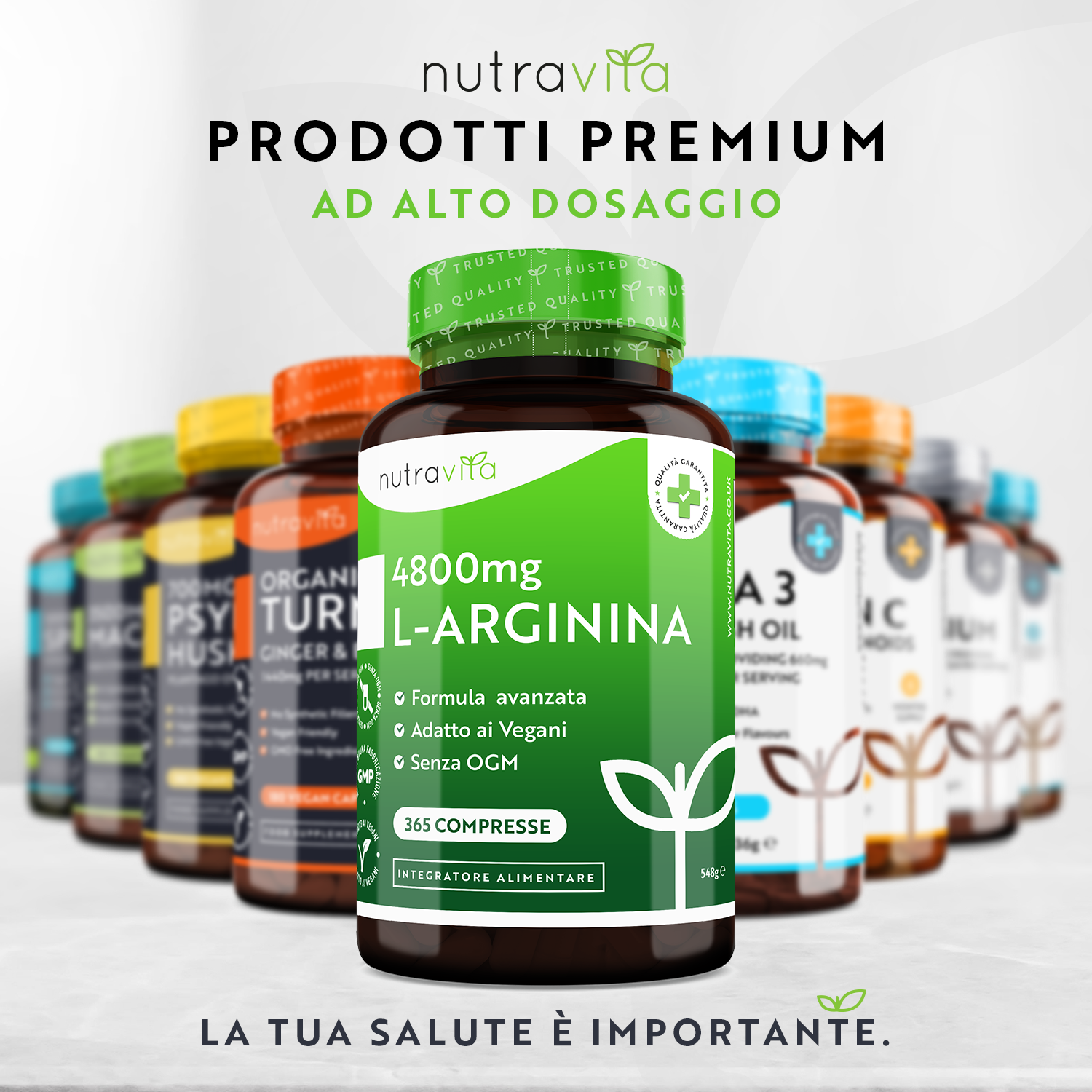 L-Arginina 4800mg 365 Compresse Vegane