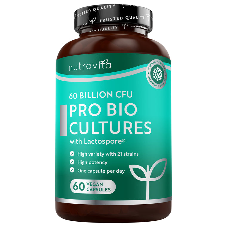 Complesso probiotico - 60 miliardi di CFU - 60 capsule vegane a rilascio ritardato