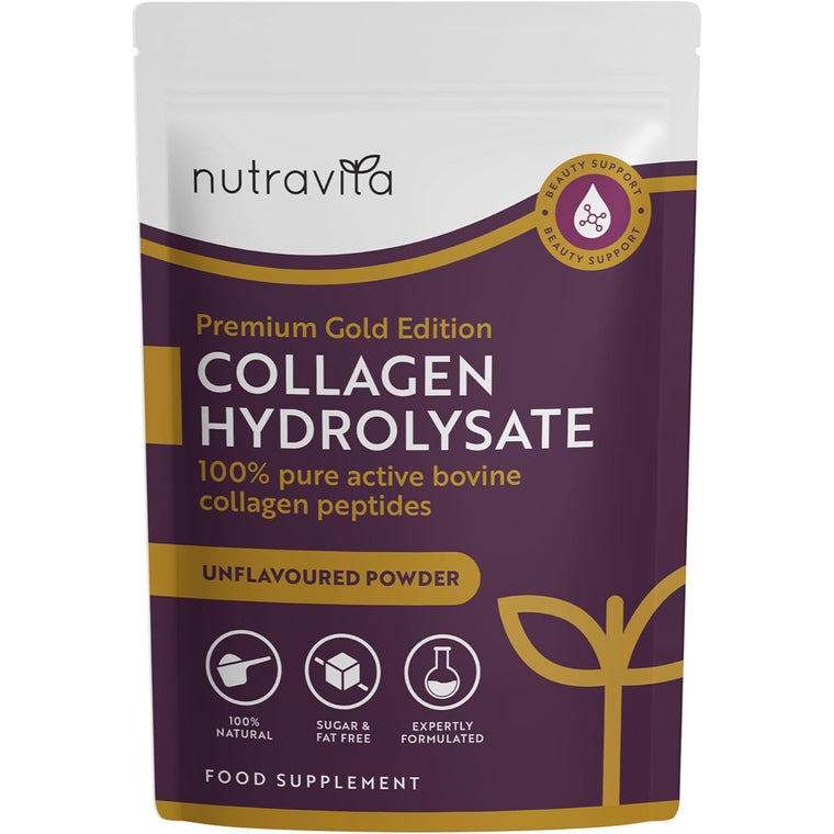 Collagene in Polvere 300g - Peptidi di Collagene Idrolizzato Tipo 1-30 Porzioni