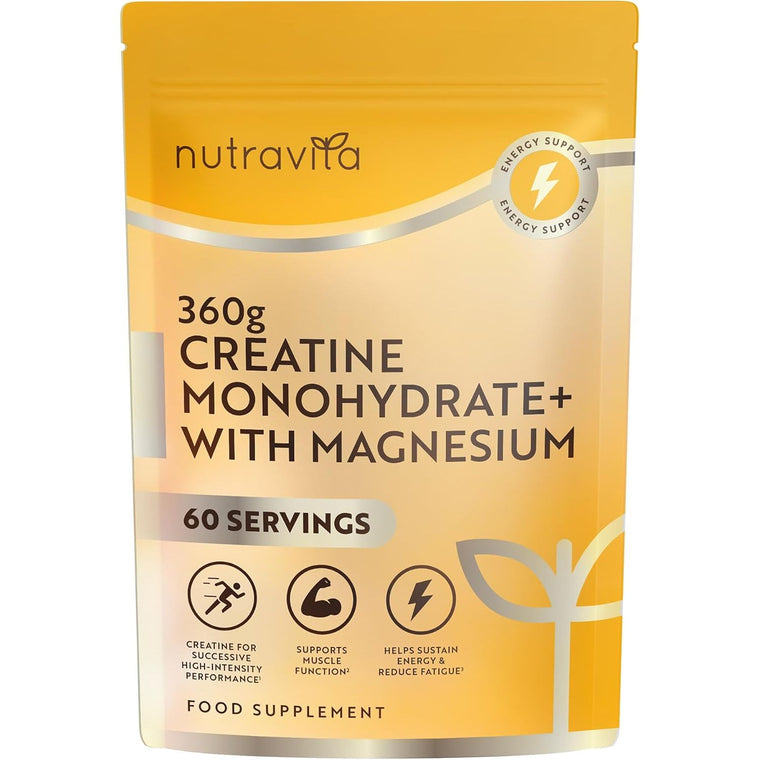 Creatina Monoidrato Con Magnesio 360 g – 60 Porzioni