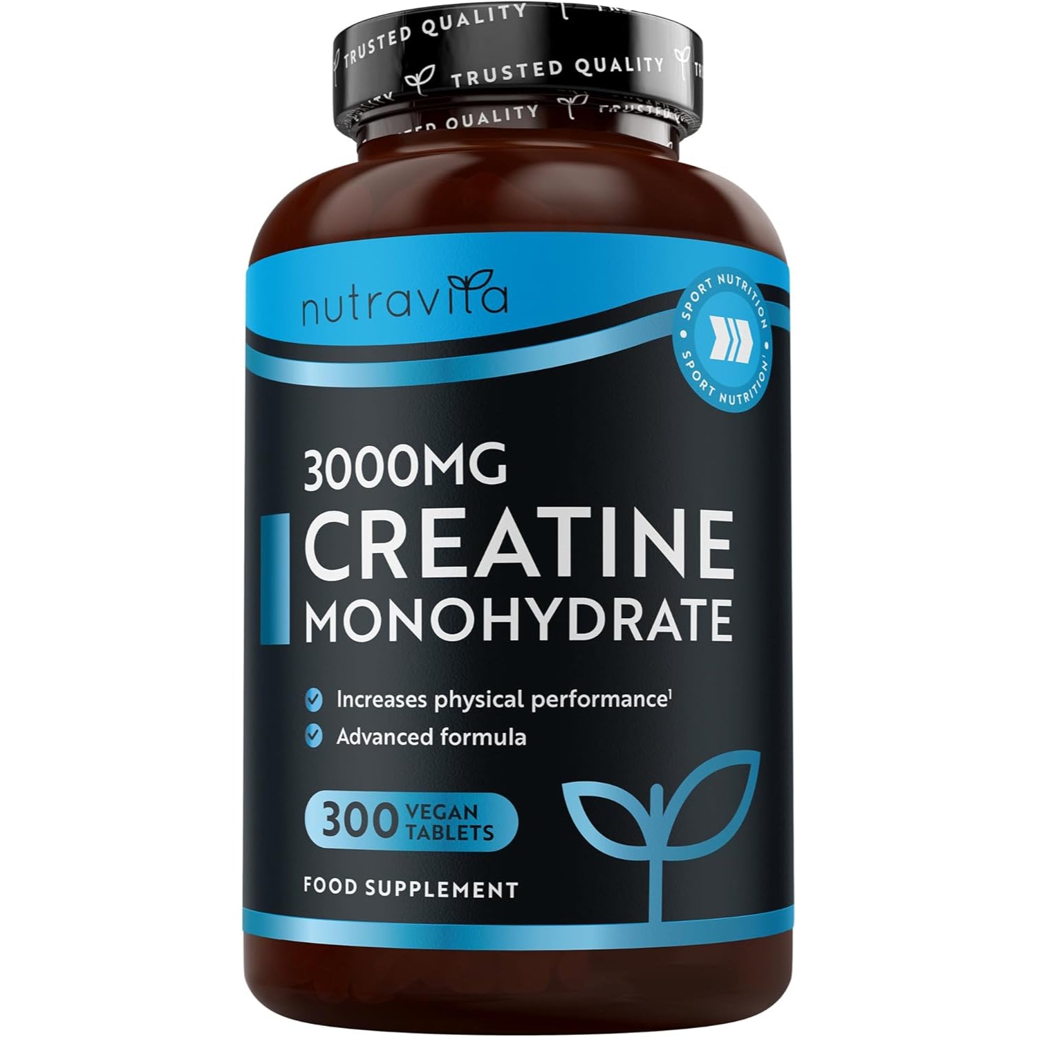 Creatina Monoidrata Capsule 3000mg, 300 Creatina Capsule
