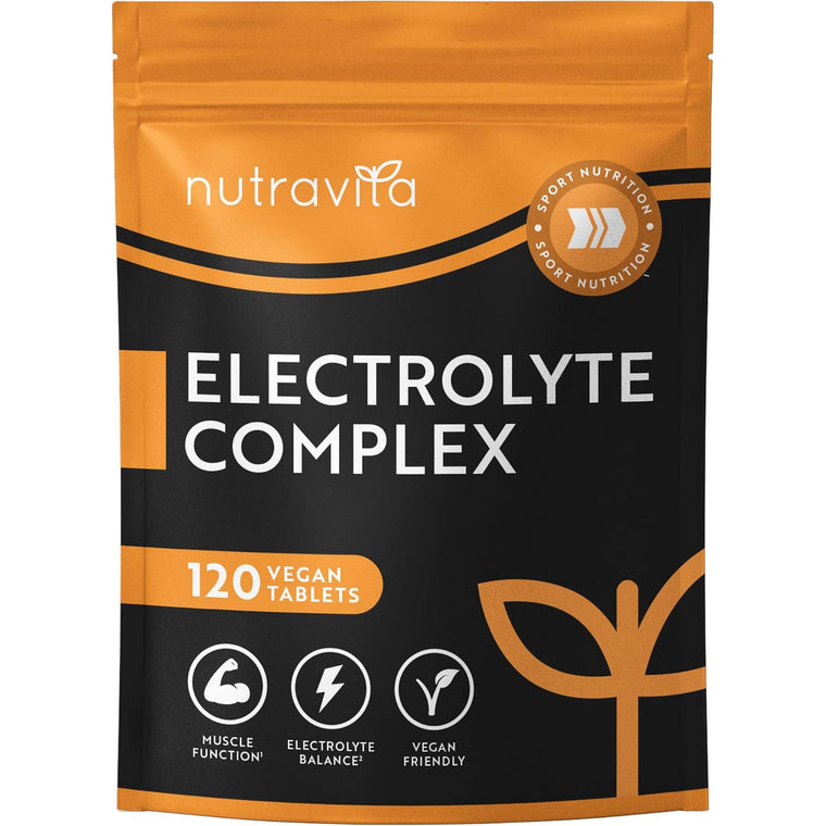 Elettroliti Integratore 900mg con Magnesio e Potassio Sodio Cloruro e Calcio Integratore - 120 Elettroliti Compresse per una Fornitura di 4 Mesi