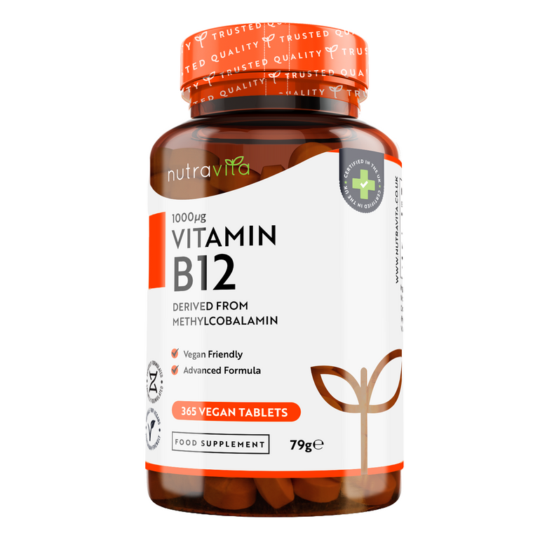 Vitamina B12 1000 mcg - 365 Compresse (1 Anno di Fornitura)
