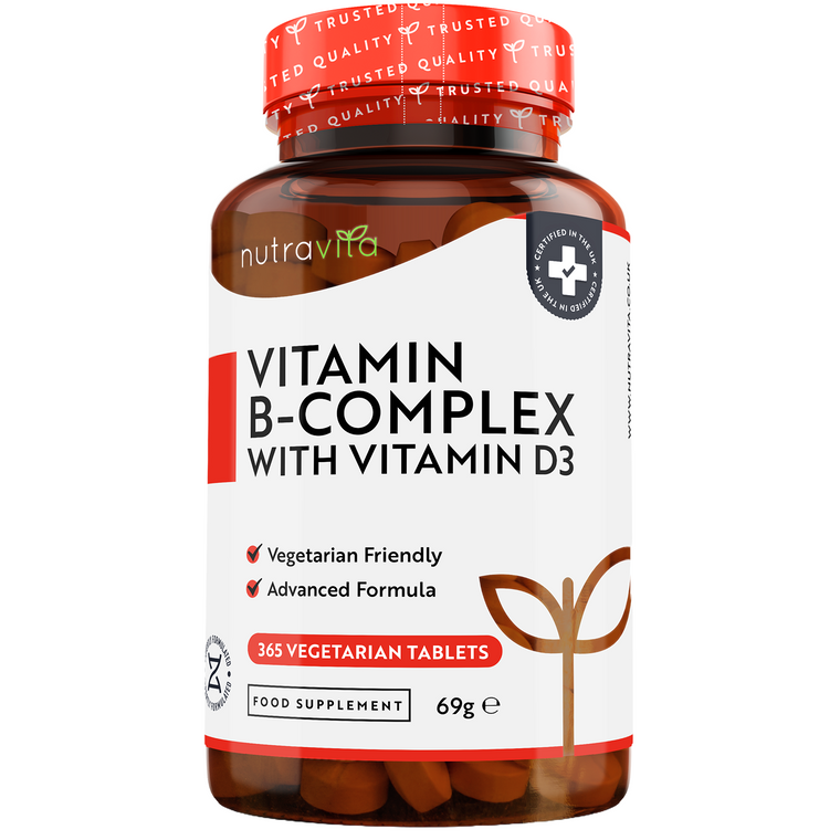 Complesso vitaminico B con vitamina B12 e D3 365 compresse