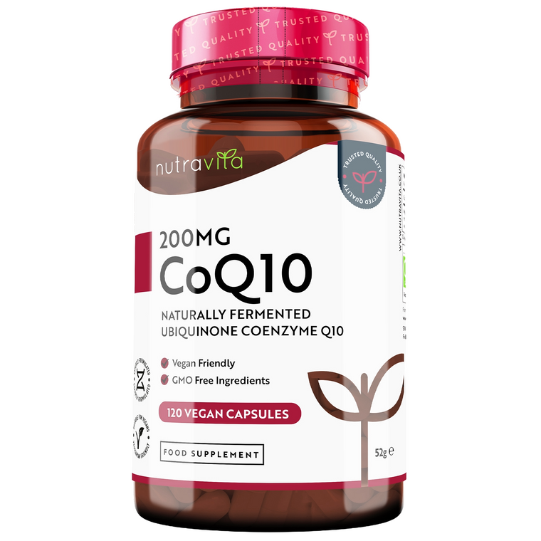 Coenzima Q10 200 mg - Ubichinone Puro al 100% - 120 Capsule Vegane