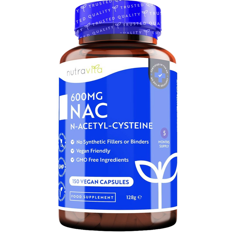 NAC N-Acetilcisteina 600mg 150 Capsule Vegane