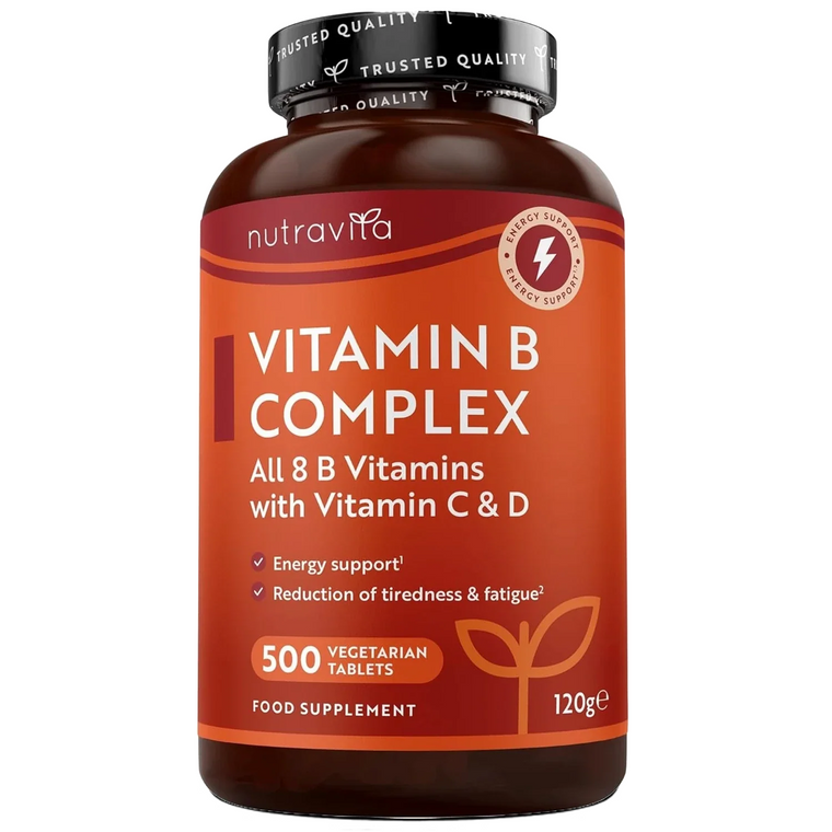 Vitamina B Complex con Vitamina C + Vitamina D - 500 Compresse