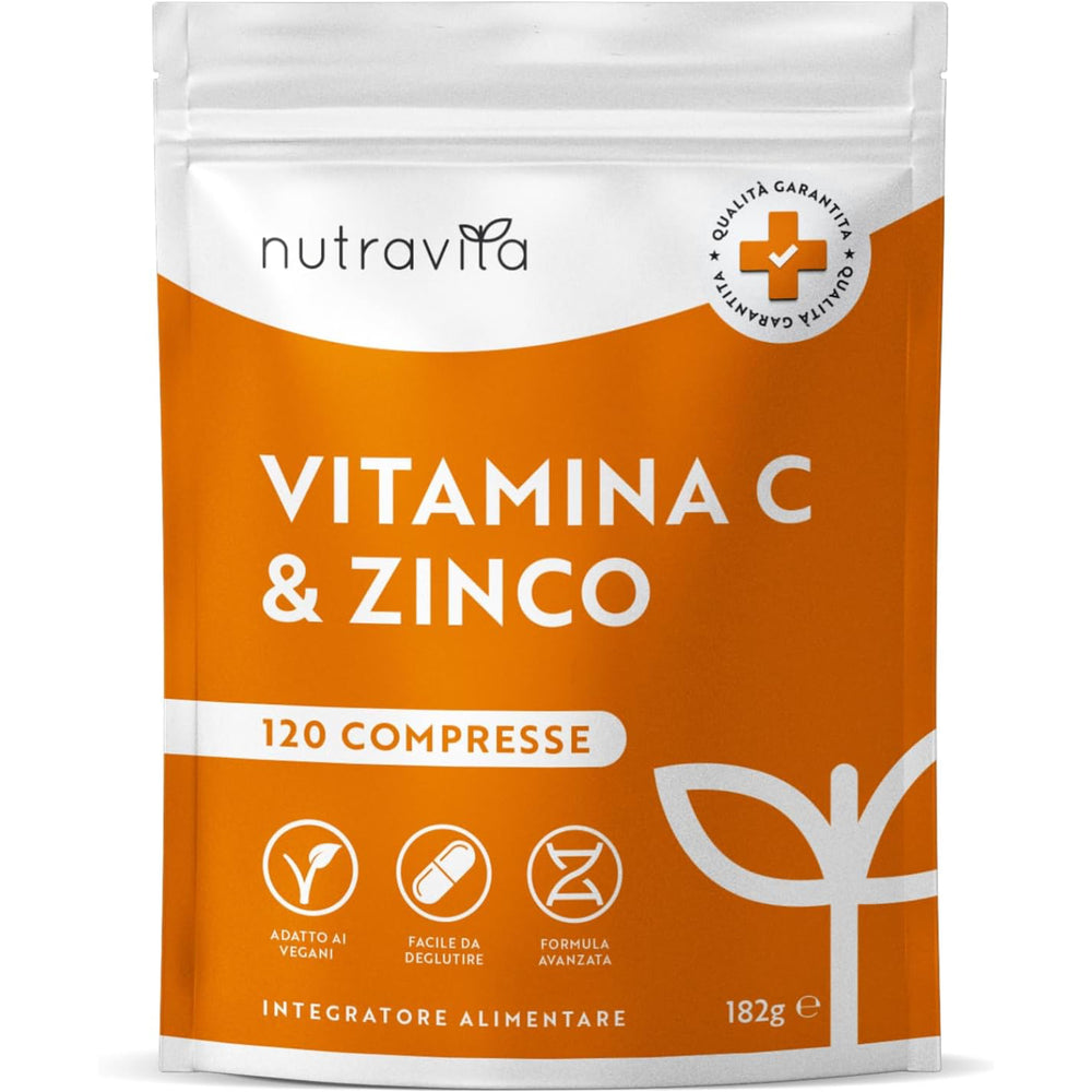 Vitamin C 1000mg With Zinc 15mg – 120 Vegan Capsules