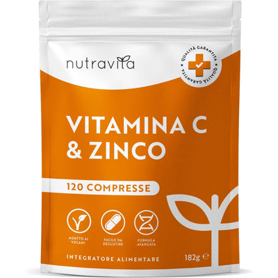 Vitamin C 1000mg With Zinc 15mg – 120 Vegan Capsules