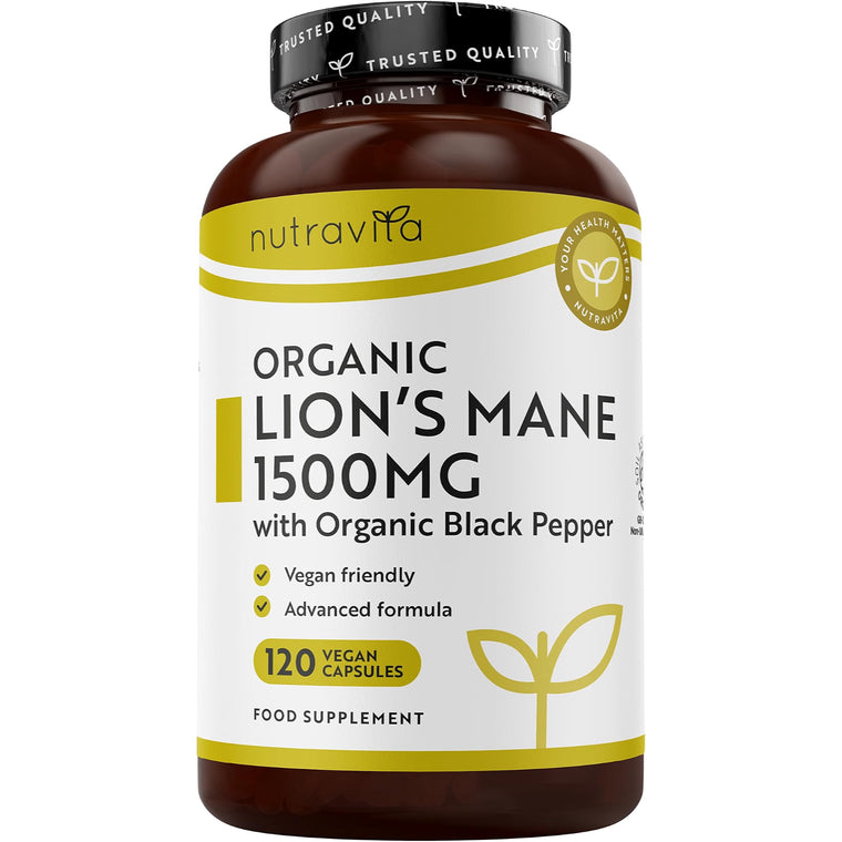 Fungo di criniera di leone biologico 1500 mg 120 capsule