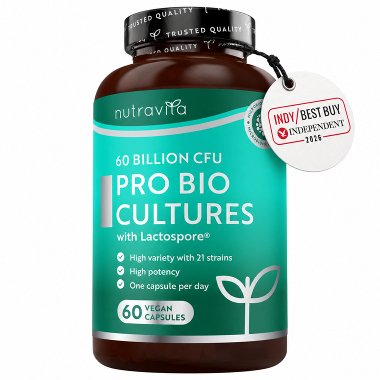Complesso probiotico - 60 miliardi di CFU - 60 capsule vegane a rilascio ritardato