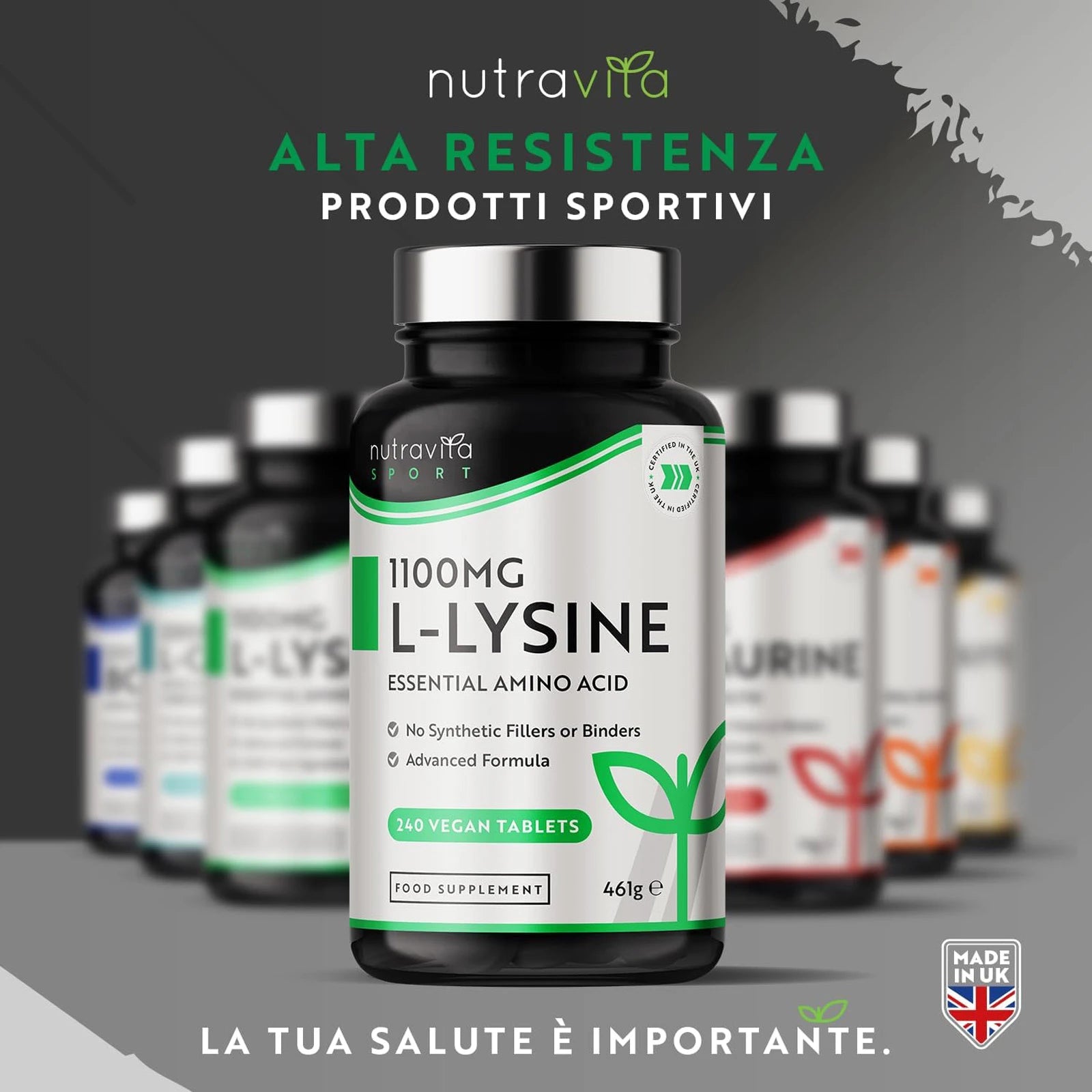 L Lisina Integratore ad Alta Resistenza 1100 mg